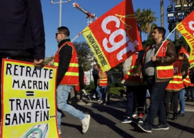 Сотни тысяч французов протестуют против пенсионной реформы Макрона
