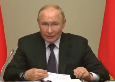 Путин: киевский режим выполняет волю западных хозяев, которые руками украинцев воюют с Россией