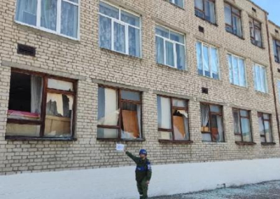 Иван Филипоненко: нацисты выпустили по населённому пункту «Золотое-5» более 100 снарядов «Град»