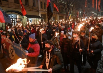 «Олицетворение сути государственной политики»: в России оценили киевское шествие в честь Бандеры