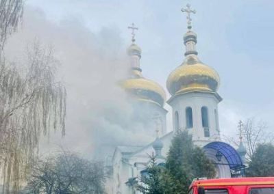 В Гостомеле подожгли Свято-Покровскую церковь
