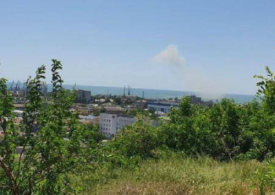 В Бердянске в районе порта прогремел сильный взрыв
