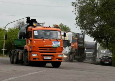 В ЛНР привезли разобранный асфальтобетонный завод из Башкорстана