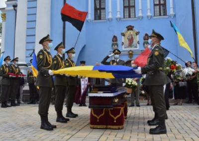 Президентский полк принял участие в церемонии прощания с ветераном СС «Галичина»