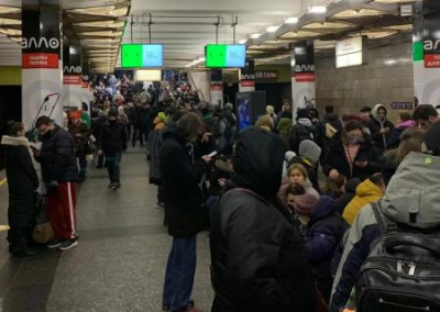 В Киеве около метро Берестейская взорван виадук, но боя не было
