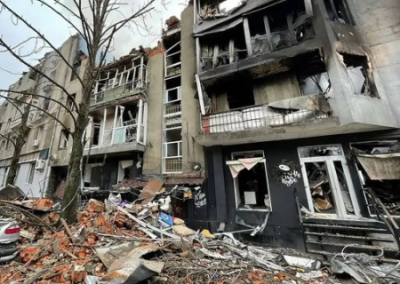 Украинская ПВО разрушила ночью дом в центре Харькова. Погибла женщина, есть раненые