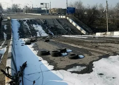 Диверсанты ночью взорвали мост в  Мелитополе