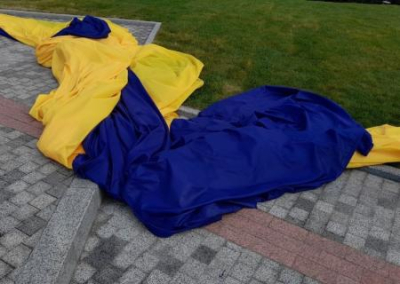 Стерненко возмущён поступком россиянина в Виннице: снял флаг Украины и выбросил в кусты