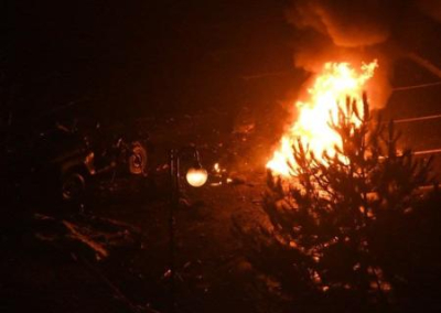 В центре Донецка взорвалась машина