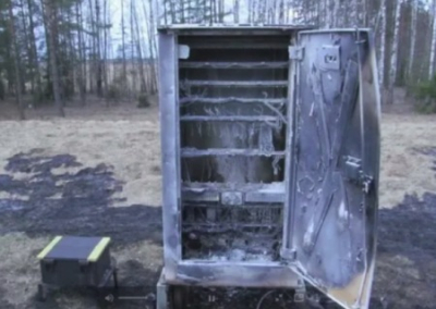 На территории российских регионов диверсанты практически ежедневно поджигают релейные шкафы