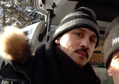 Билан приехал в Донецк к детям и военным, помог приюту для животных и взял себе кота, которого назвал Шахтёром