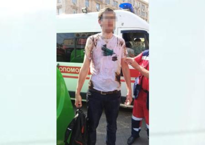 Во время парада в Киеве мужчина совершил попытку самосожжения