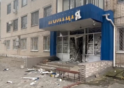 Украинские террористы напали на отделение полиции в Херсоне
